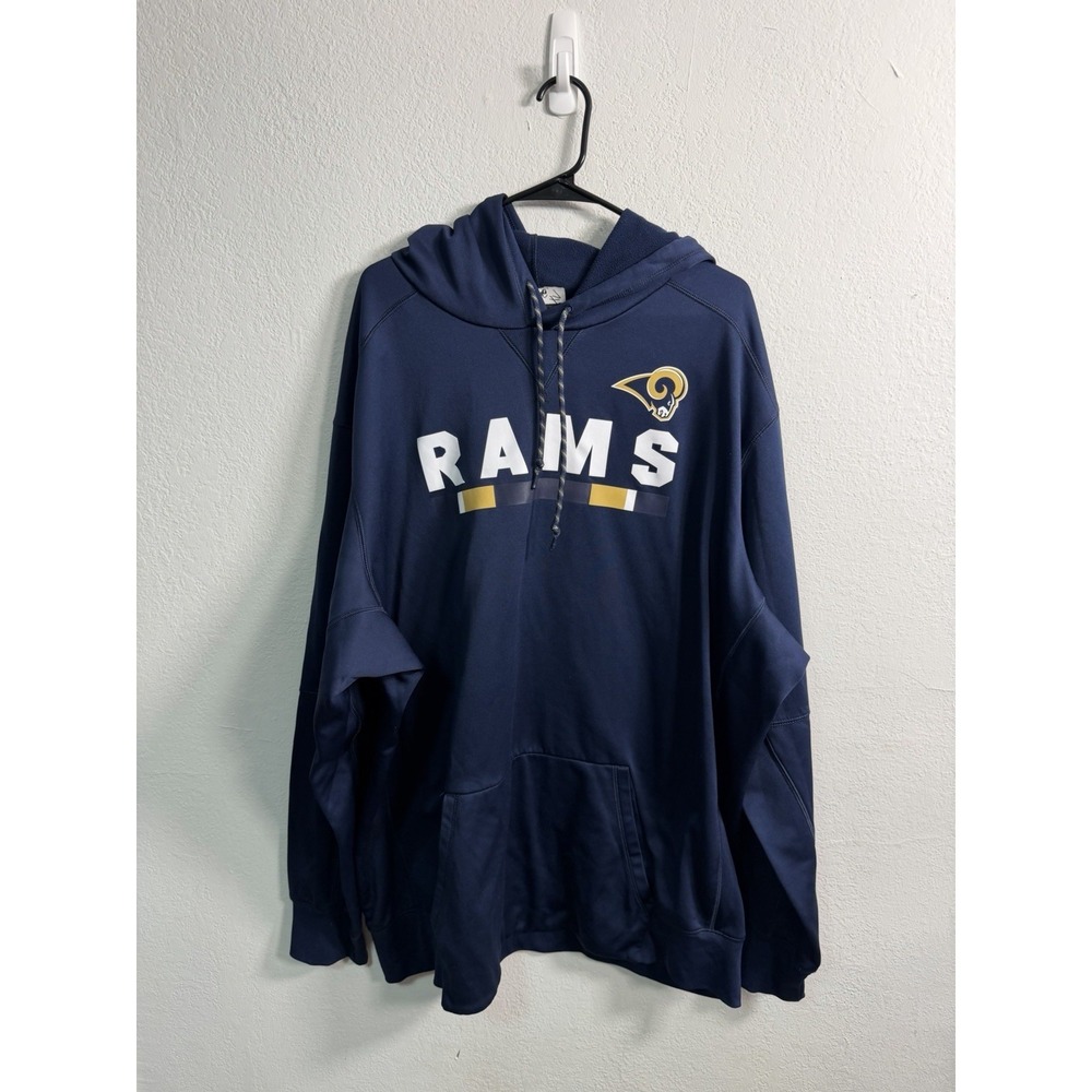 NIKE LA Rams NFL Team Player Issued Dri Fit‎ Hoodie Sweatshirt  Men's 4XL Navy
